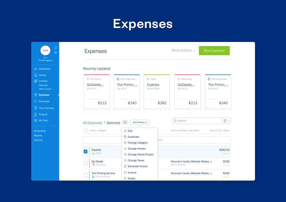 FreshBooks screenshot & Video