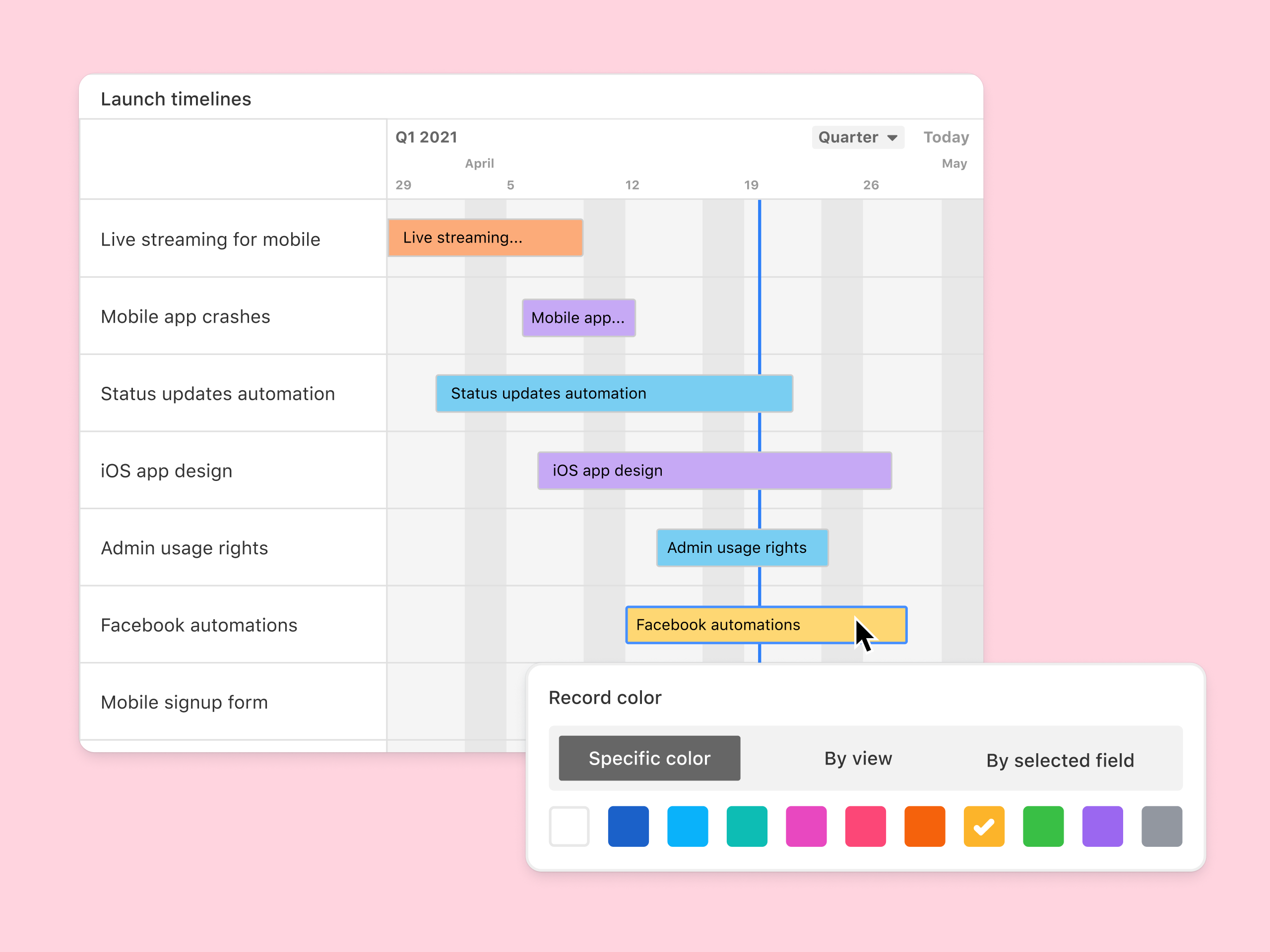 Airtable screenshot & Video