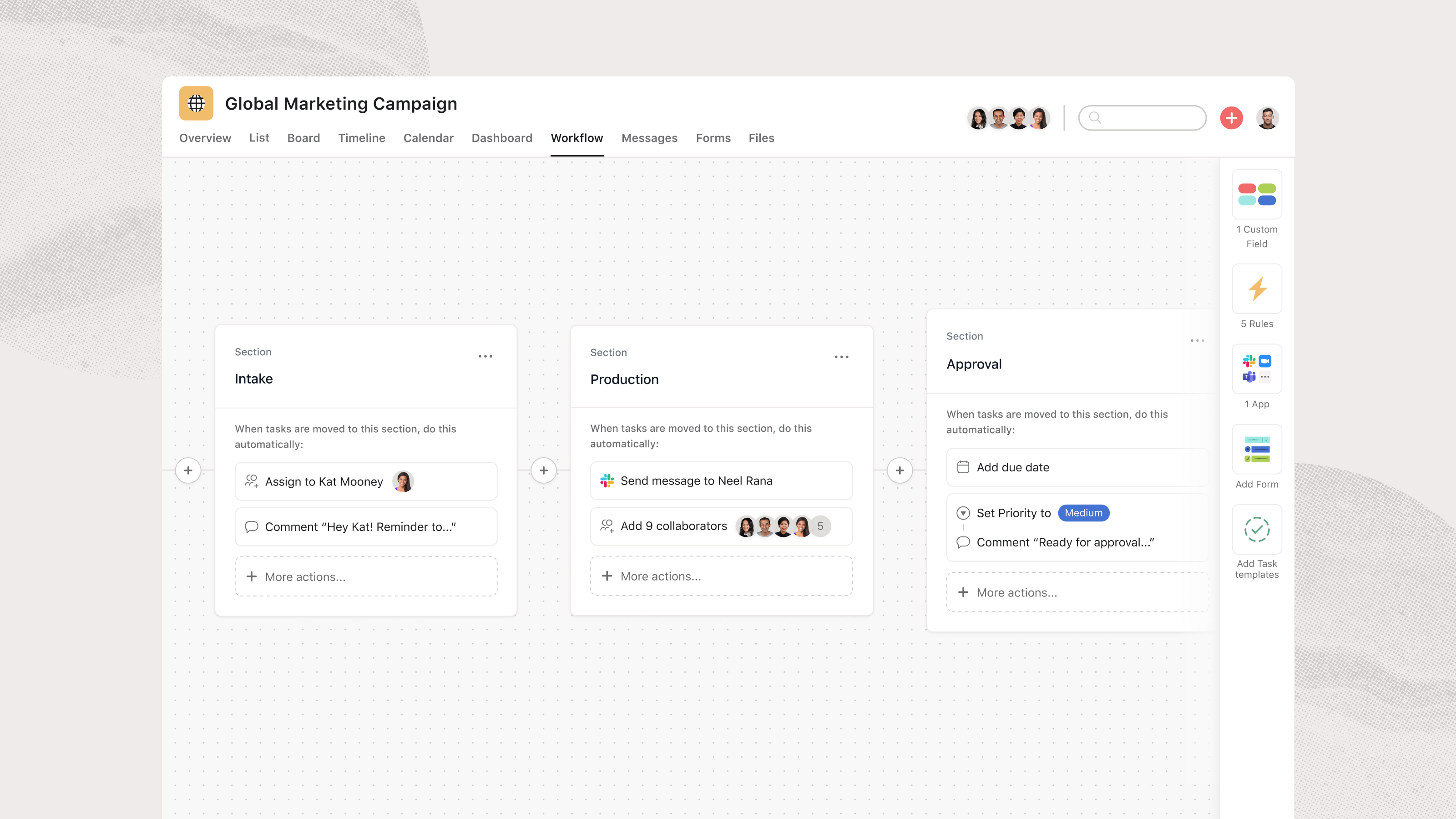 Asana screenshot & Video