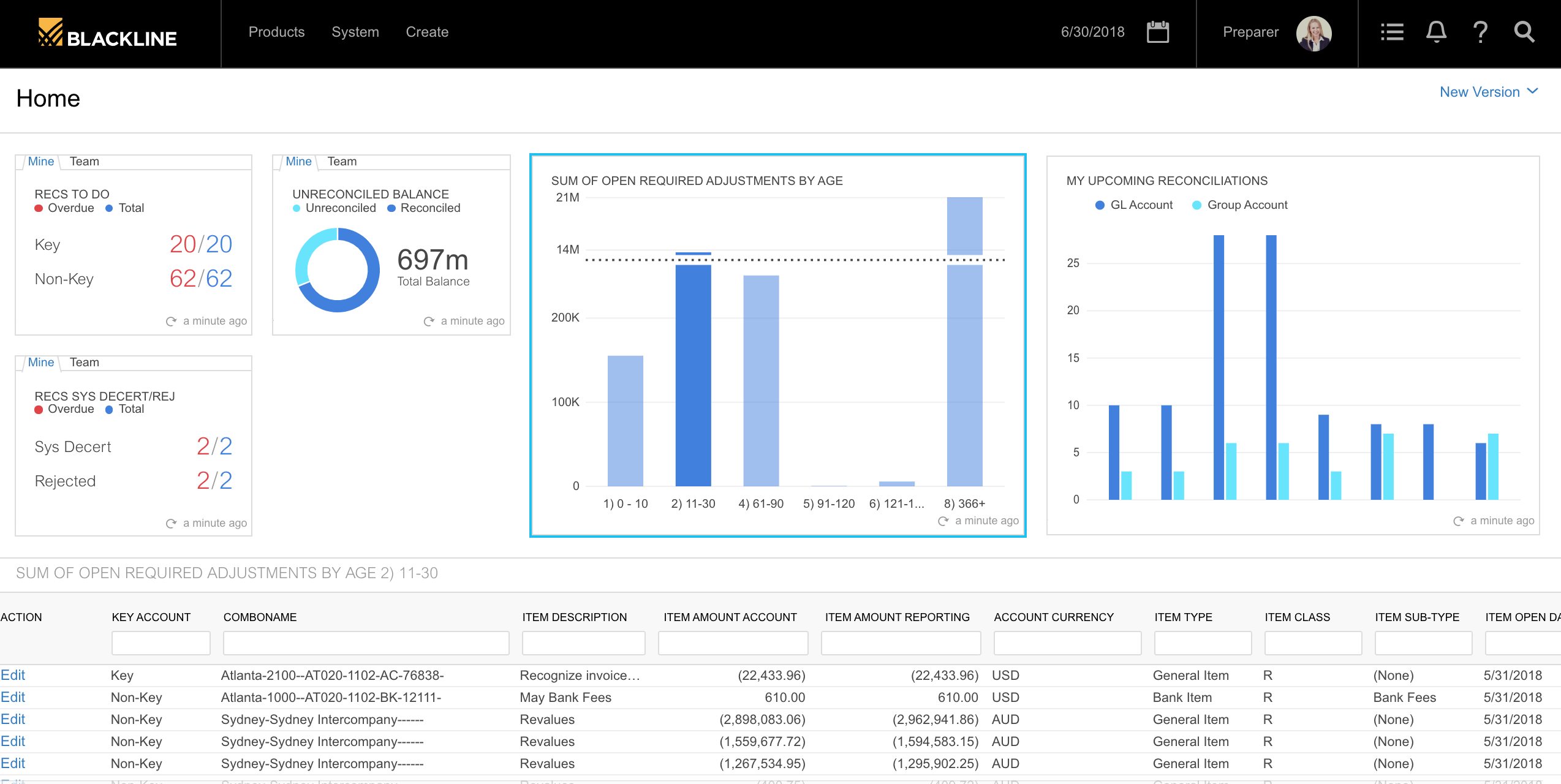 BlackLine Financial Close Management screenshot & Video