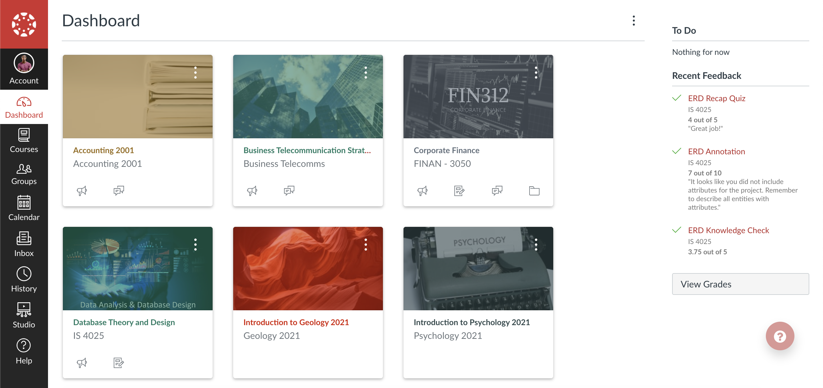 Canvas LMS screenshot & Video