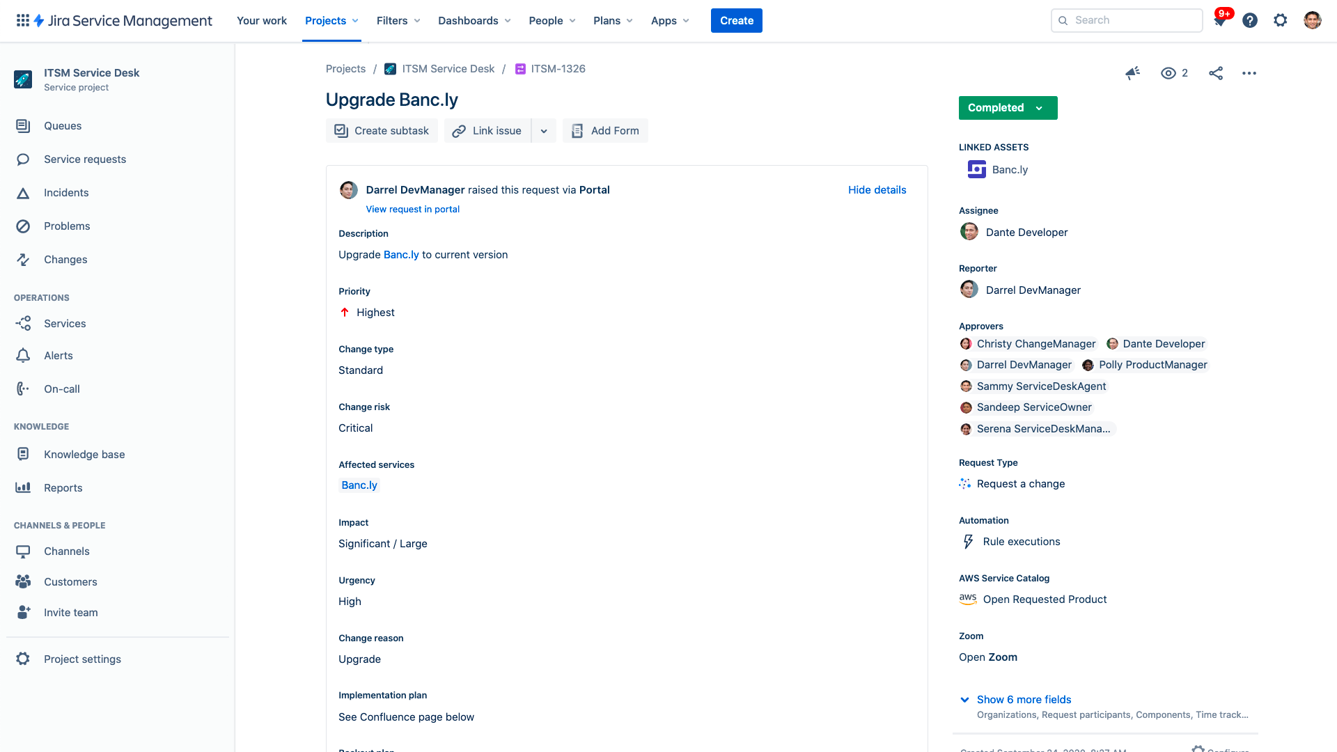 Jira Service Management screenshot & Video