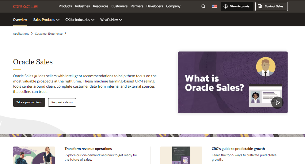 Oracle Sales screenshot & Video