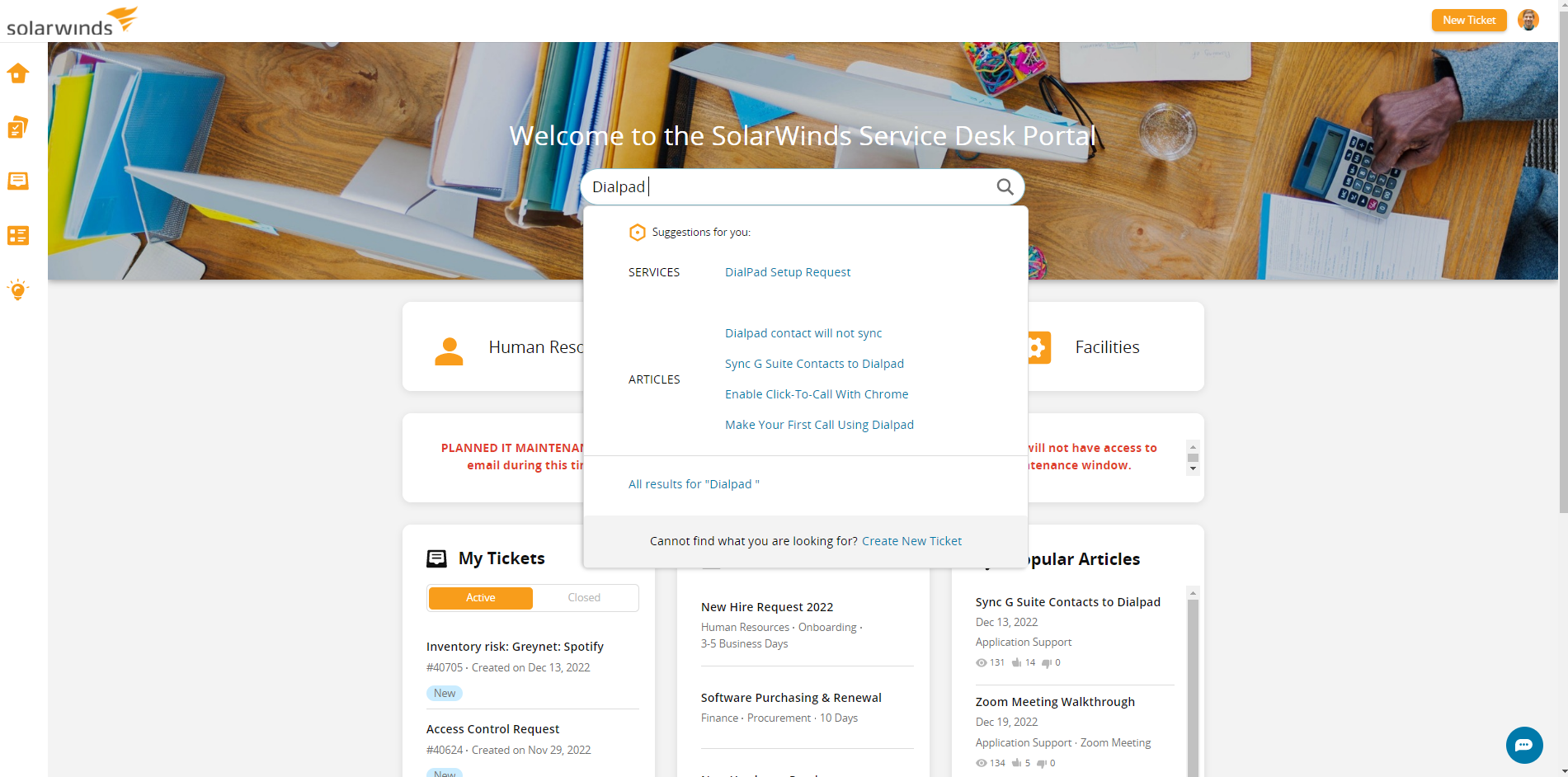 SolarWinds Service Desk screenshot & Video