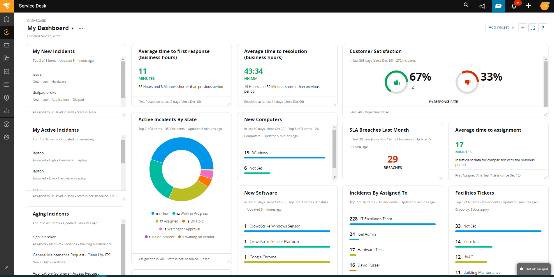 SolarWinds Service Desk screenshot & Video