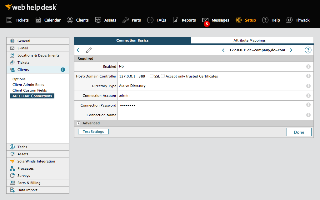 SolarWinds Web Help Desk screenshot & Video