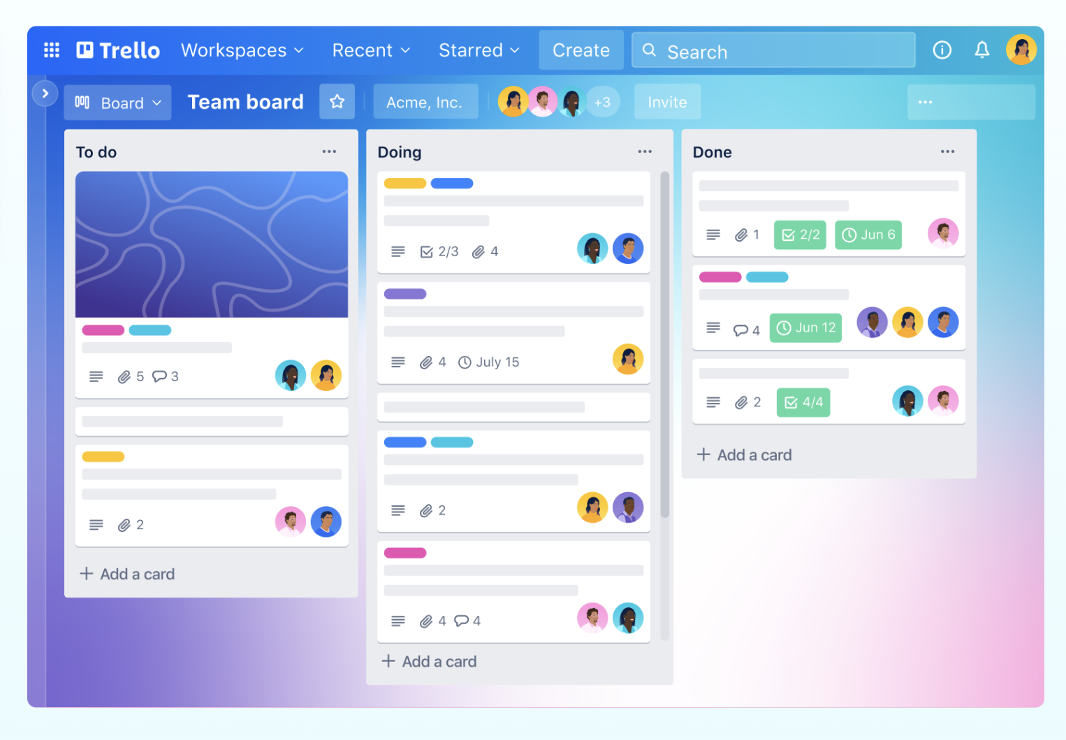 Trello screenshot & Video