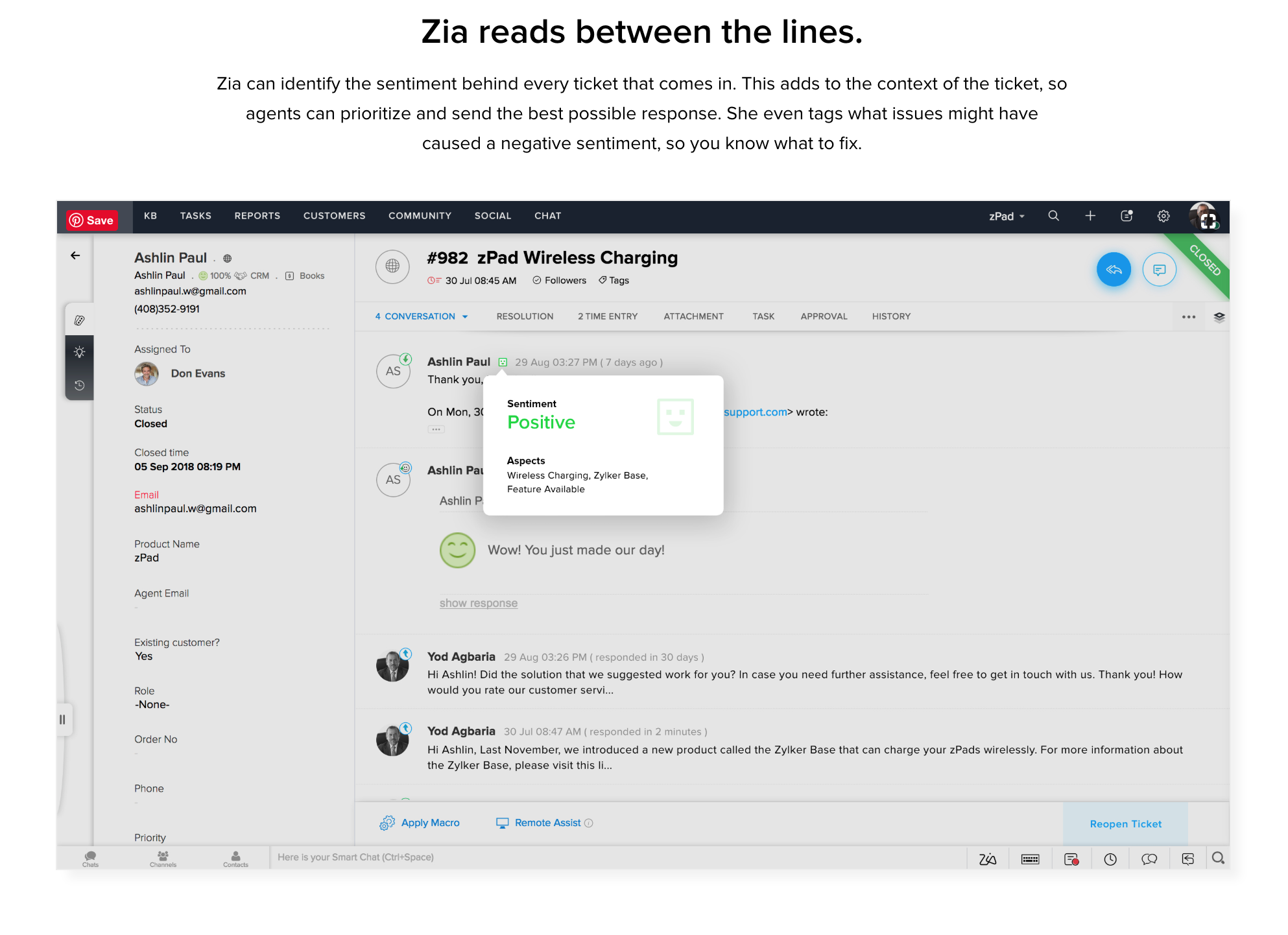 Zoho Desk screenshot & Video